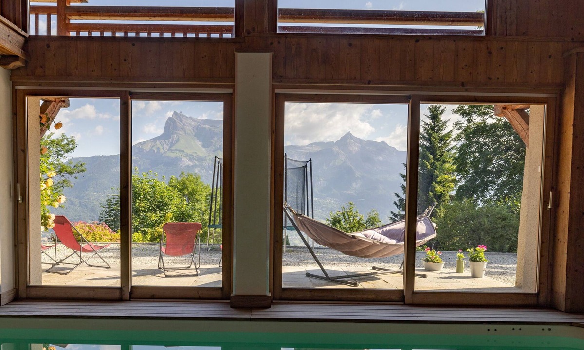 Saint-Gervais-les-Bains Apartment | Apartment 'Ferme de Faustine 2' with Mountain View, Shared Pool and Wi-Fi