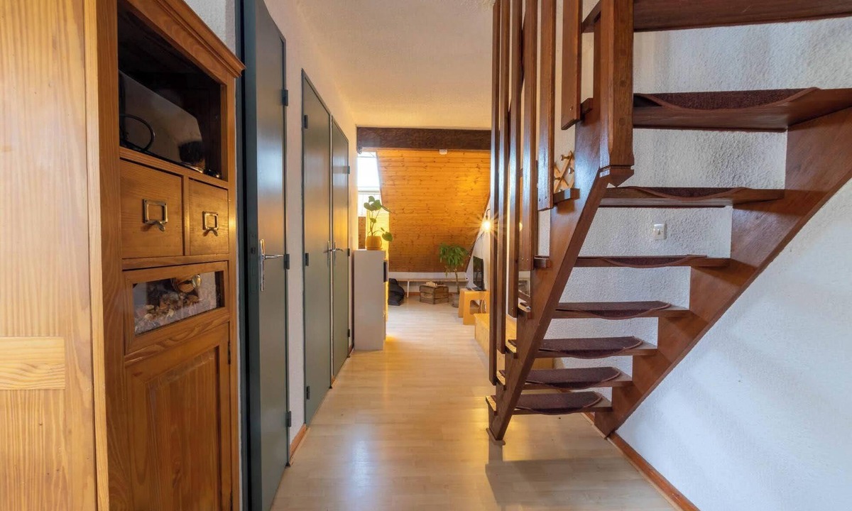 Saint-Leger-les-Melezes Apartment | Bright duplex apartment with valley views