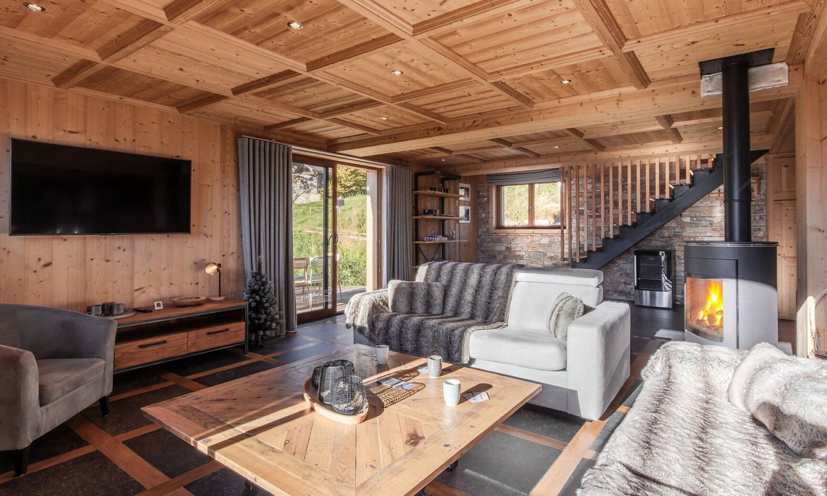 Cordon Ski Chalet | Chalet Mont Blanc - Départ ski -Vue exceptionnelle