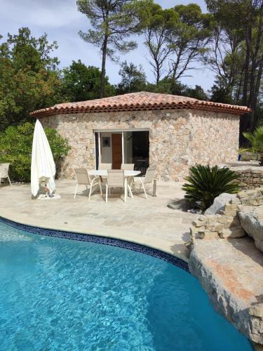 Entrecasteaux House | Charmant studio vue piscine idéal en couple, calme et détente assurés