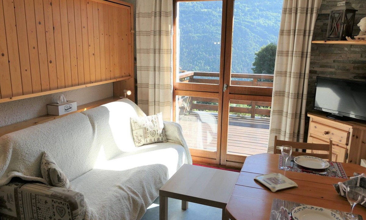 Saint-Gervais-les-Bains Apartment | Cozy studio for 3 pers. with terrace and Mont-Blanc view in Saint-Gervais