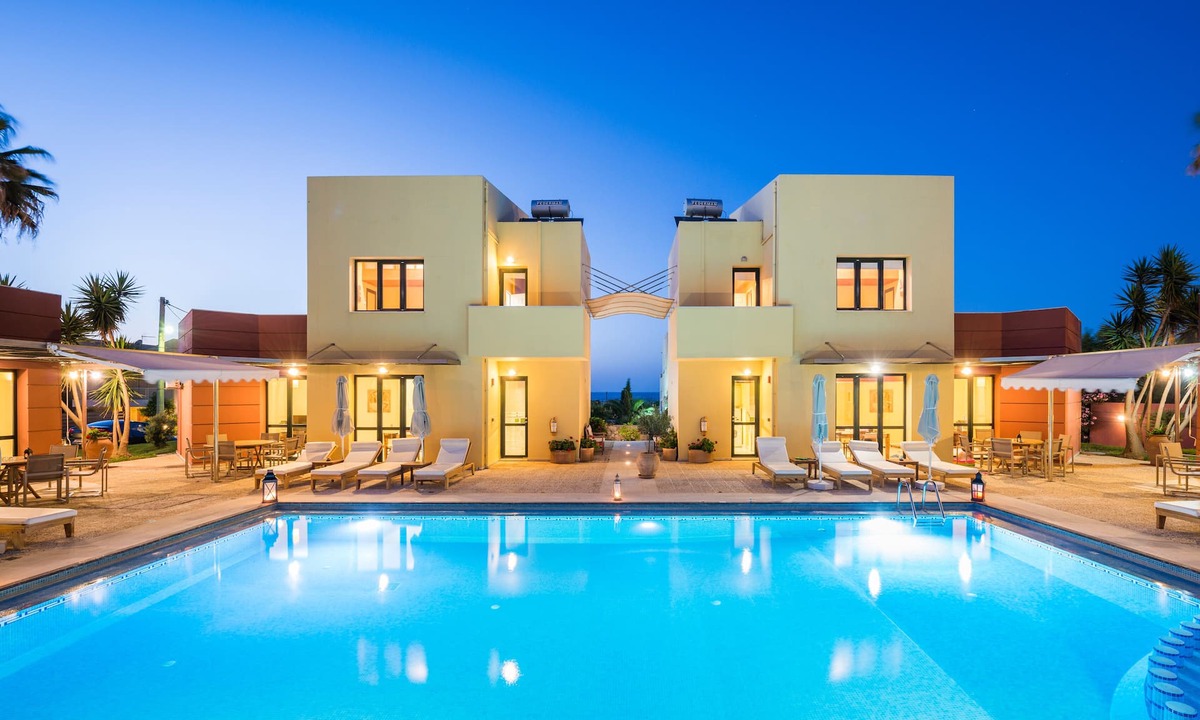 Maleme Villa | Daphnis Villas, 2 Villas, Sleep 12, Heated Pool, 200m From The Beach, Sea View