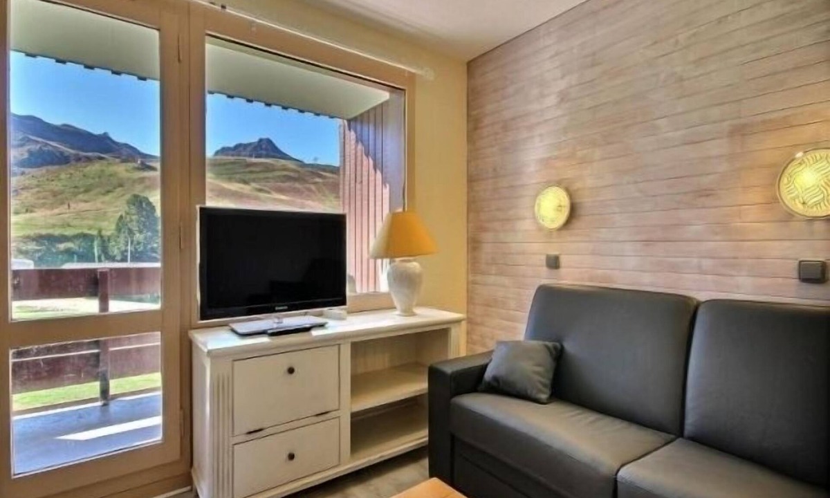 Belle Plagne Apartment | Divisible south studio, balcony with slope view, Belle Plagne