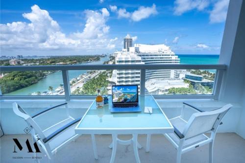 Mid Beach Apartment | FontaineBleau Ocean View with Balcony & Beach Access