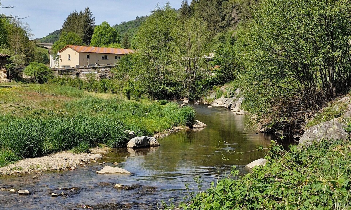 Saint-Thurin House | Gîte de l'Anzon, riverside group gîte