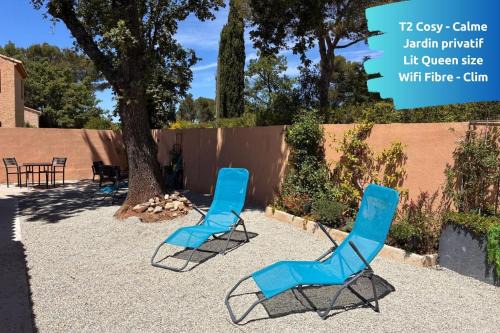 Belcodene Apartment | L'Oustalet - T2 neuf, calme, jardin privatif, clim