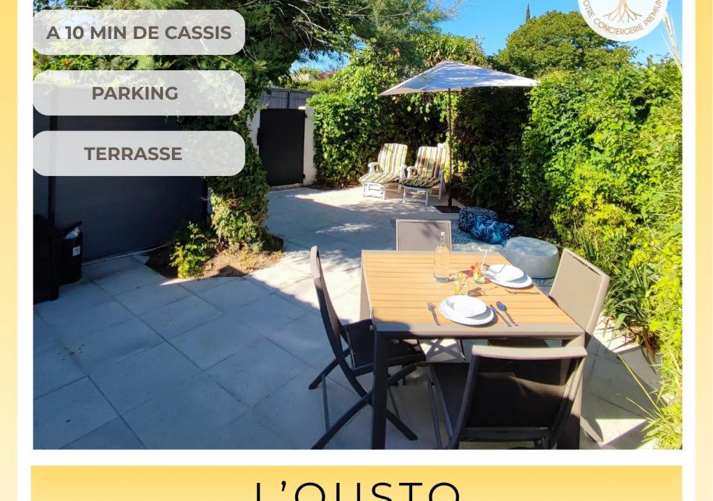 Roquefort-la-Bedoule Apartment | L'OUSTO - Studio avec magnifique Terrasse à 5 min de Cassis