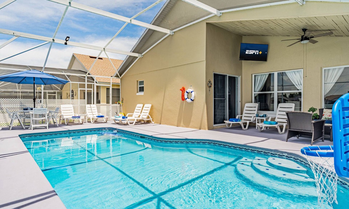 Crescent Lakes Villa | Lake Serenity Retreat Private Pool, Lake Views, Game Room & Outdoor TV