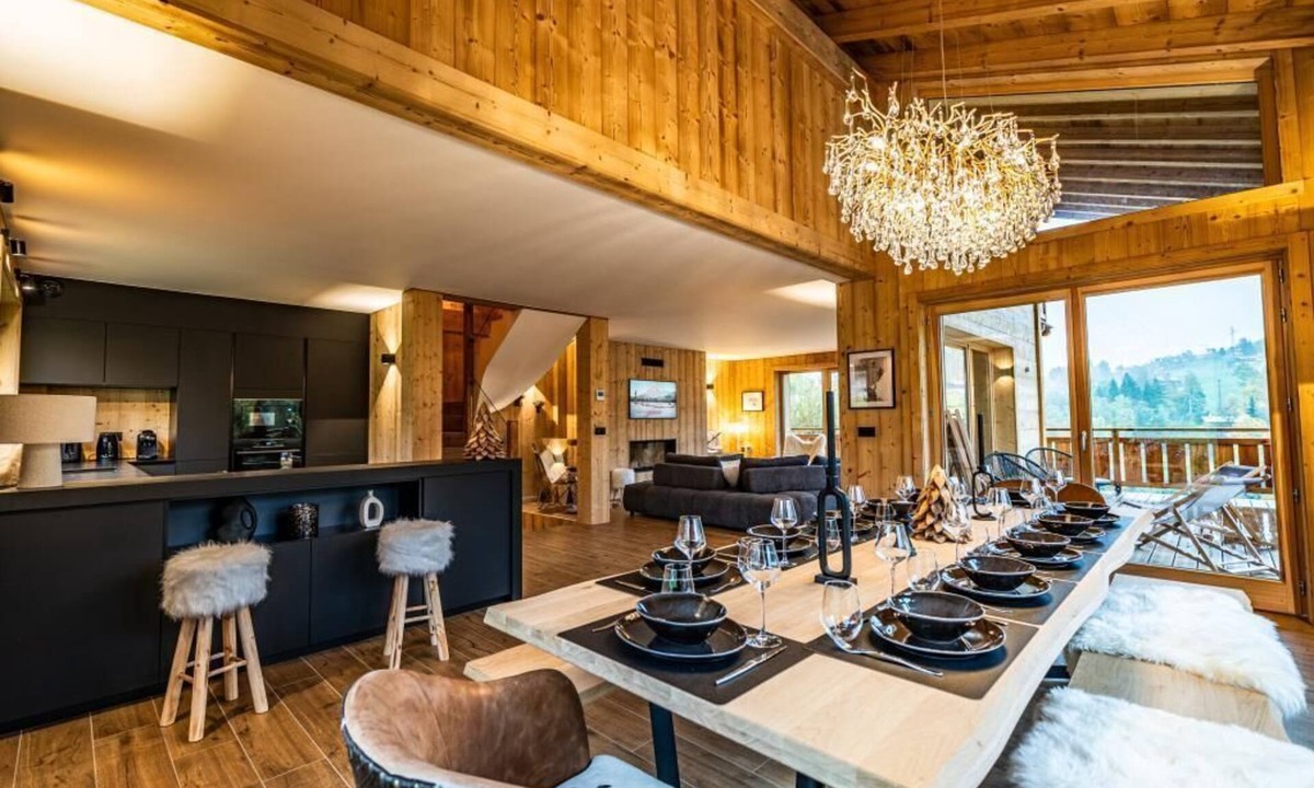 Combloux Ski Chalet | Le Tiki Mont Blanc Jaccuzi et vue Mont Blanc