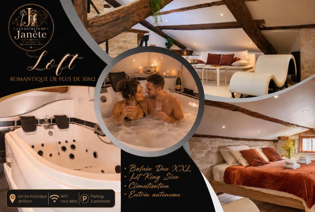 Riom Apartment | Loft Unique Romantique & Balnéothérapie