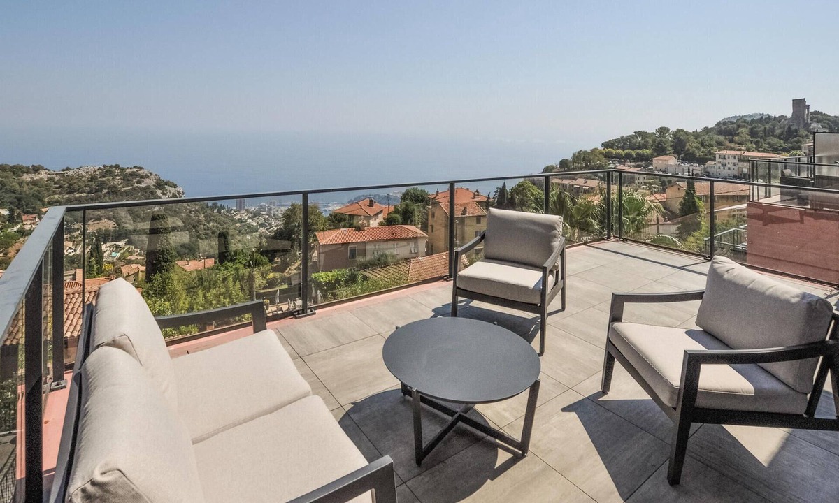 La Turbie Apartment | Lovely apartment in La Turbie with house sea view