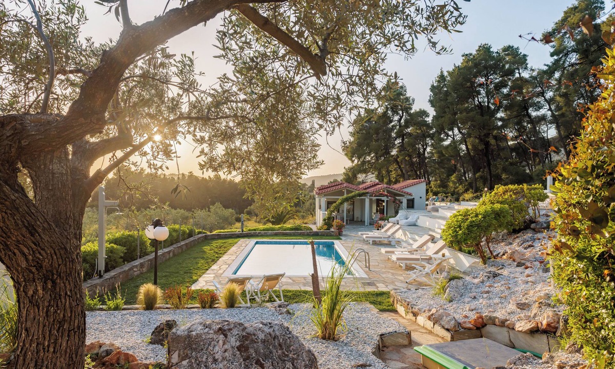 Alikias Villa | Luxury Villa with Private Pool in Skopelos, Nature Retreat, Pine Trees Kardous