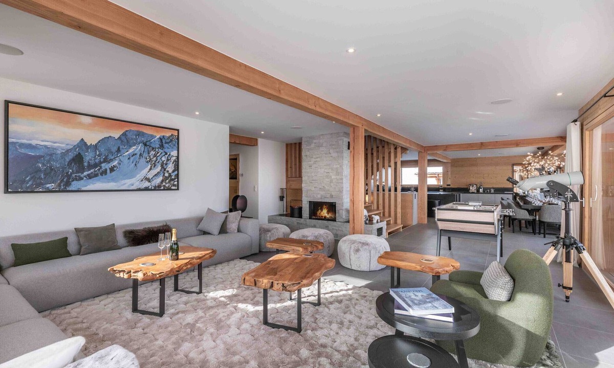 Combloux Ski Chalet | Modern chalet in Combloux with pool and wellness area