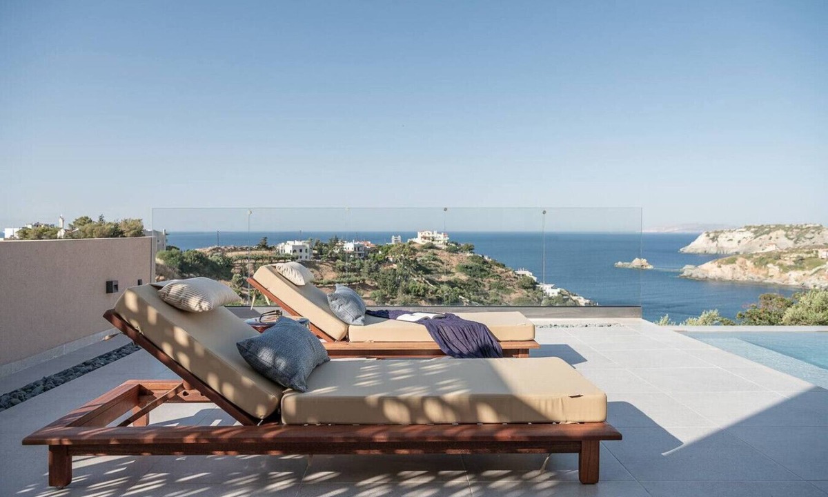 Agia Pelagia Villa | Sea View Villa w/Private Pool, 400m to the beach