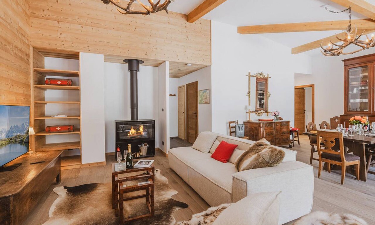 Argentiere Apartment | Spacious penthouse with mountain view - 8 guests