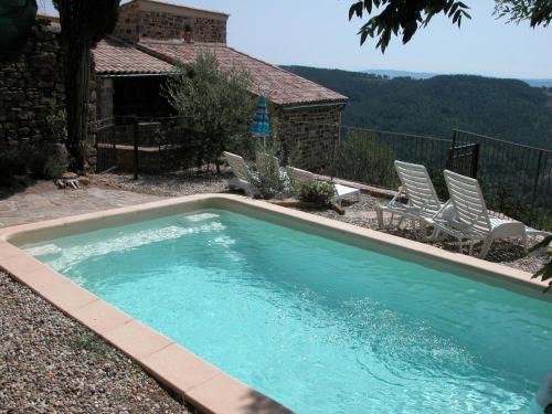 Chassiers House | Stone Villa with Panoramic Views