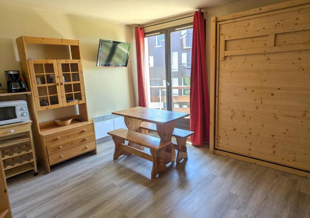 Prapoutel Apartment | Studio Cabine 4 pers au pied des pistes avec balcon - FR-1-557-13