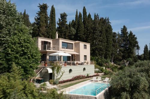 Benitses Villa | Terra e Mare Seaview Villa with Private Pool & Beach access