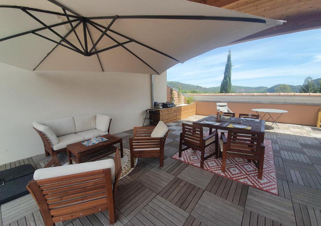 Greoux-les-Bains Apartment | Terrasse 130m2 panoramique avec Climatisation Piscine - 3 chambres