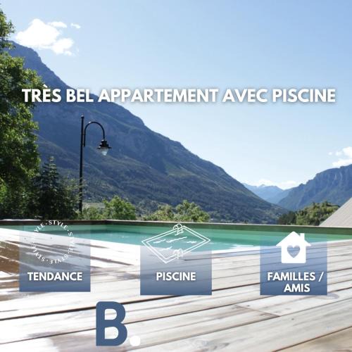Les Vigneaux Apartment | Très bel appartement, Parc national des Écrins, piscine et terrasse