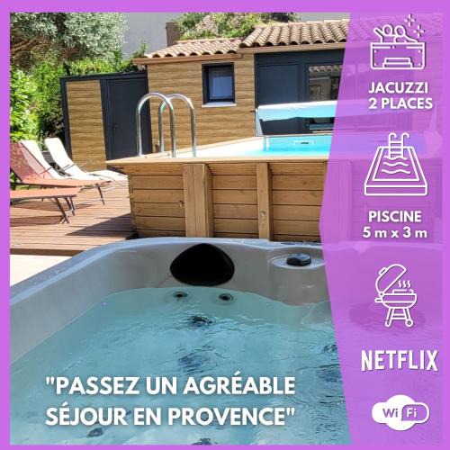 Jonquerettes House | Une Parenthèse Sous l'Olivier - Piscine & Jacuzzi en Provence