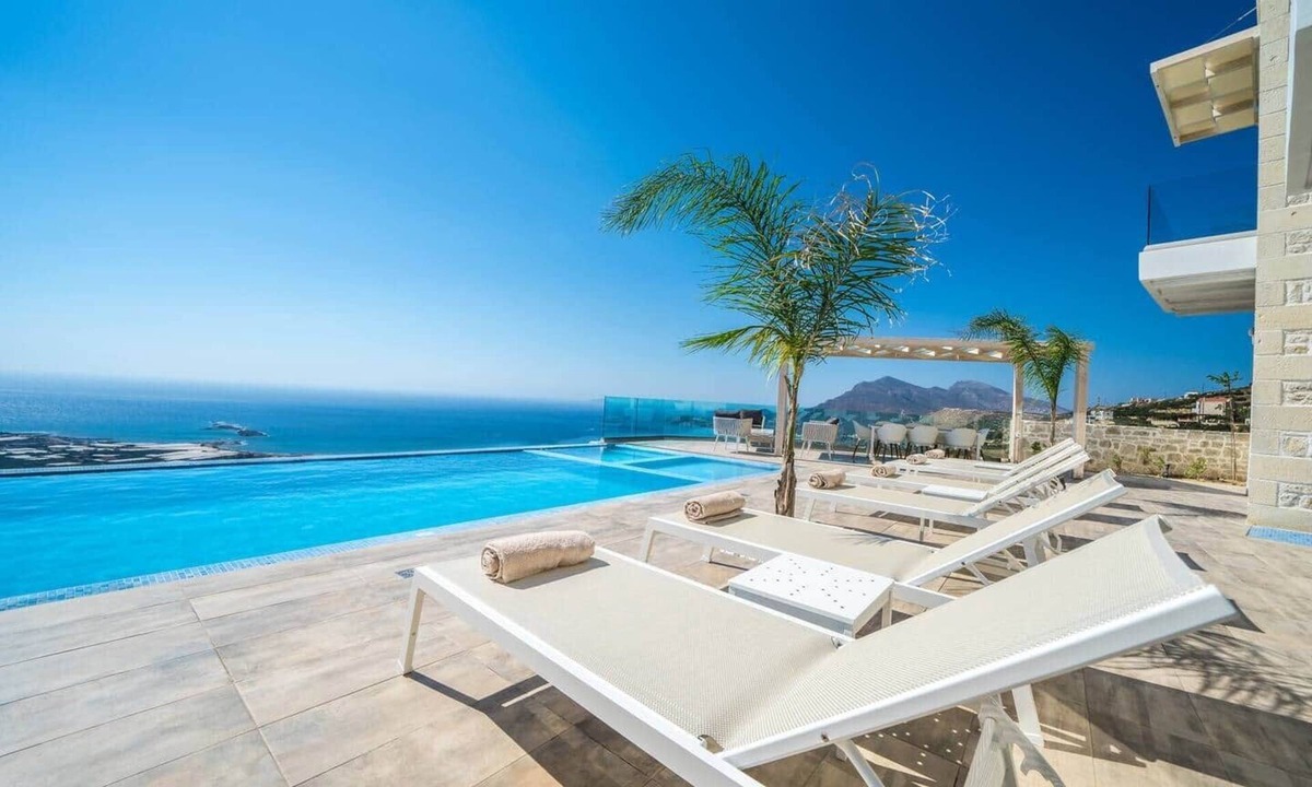 Zerviana Villa | Villa Nausika, Pool, stunning sea views, luxury
