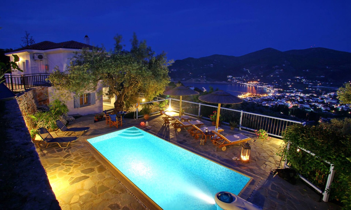 Skopelos Town Villa | Villa Avaton Magnificent sea view and Skopelos town