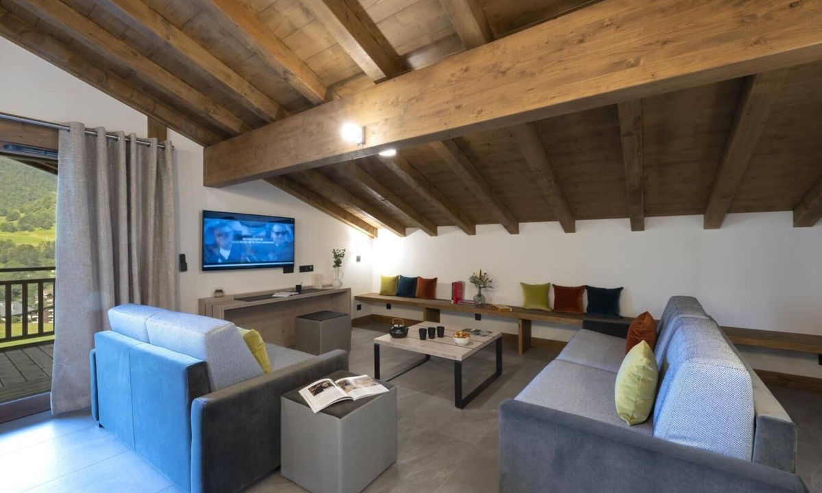 Les Contamines-Montjoie Apartment | Wifi, fitness, swimming pool, sauna, hammam, balcony, tv, ski locker, 140m², Les Contamines-Montjoie