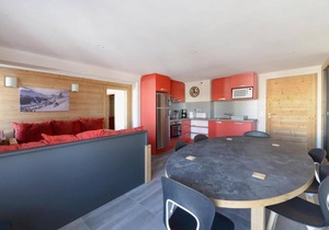 2nd floor, view mountain, tv, ski locker, 72m², Montchavin La Plagne