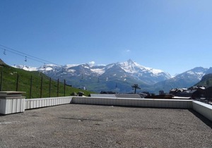 50m from resort center, 1st floor, view mountain, tv, 78m², Tignes