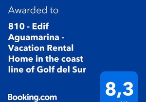 810 - Edif Aguamarina - Vacation Rental Home in the coast line of Golf del Sur