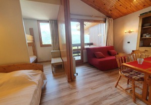 Divisible studio for 4, central location, pets allowed