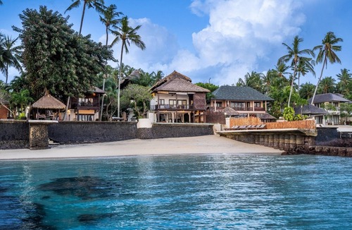 Candi Dasa Apartment | 1BR Beachfront Room with Balcony | The Village of Angels Resort