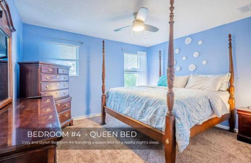 Windwood Bay House | 5 Bedroom Villa l 10 min to Disney l Themed Rooms