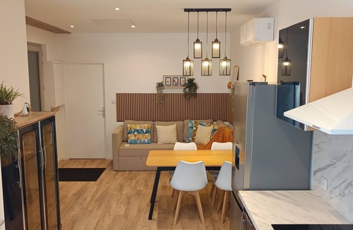Joncy Apartment | Air-conditioned apartment, first floor. Free parking