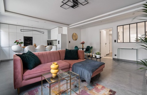 Grand Clement Apartment | Apartment 'Chic Et Elégant À Villeurbanne' with Wi-Fi