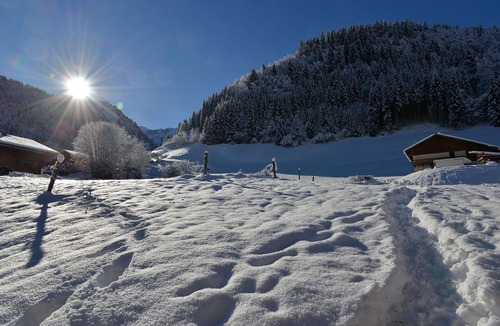 Abondance Apartment | Apartment 'Coeur De Charmy' with Mountain View, Private Terrace and Spa