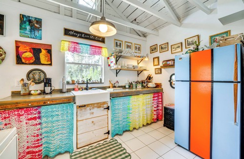 Fedhaven Cottage | Artsy Bungalow on St Anne Lake: Pool, Dock & Deck