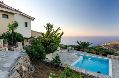 Achlada Villa | Beautiful private villa with private pool, A/C, WIFI, TV, terrace, panoramic view and parking