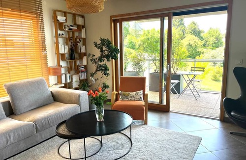 Neuvecelle Apartment | Bright and quiet apartment with lake and mountain views, terrace,