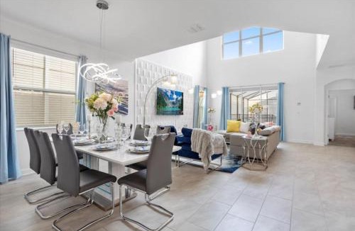Campbell Villa | Bright Pool Villa Gated Resort Disney Shuttle Nearby