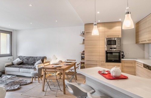 Megeve Apartment | Central 2-bedroom apartment with balcony and Wifi in Megève