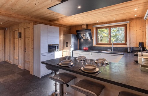 Cordon Ski Chalet | Chalet Mont Blanc - Départ ski -Vue exceptionnelle