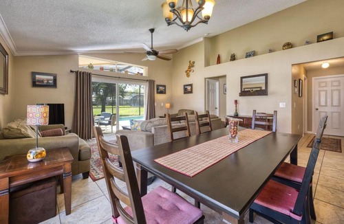 Lake Berkley Villa | Charming 3BR home in Kissimmee with private pool and lake view, perfect for families.