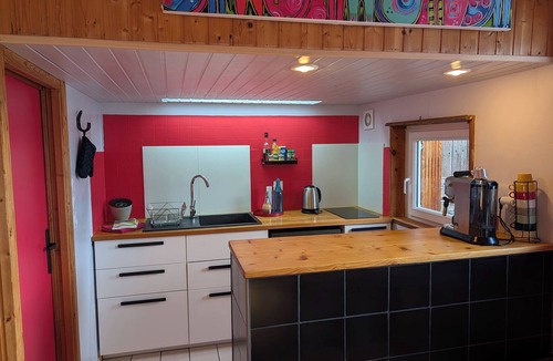 Molines-en-Queyras Cottage | Colorful, self-contained Père Castor apartment in the center of Molines