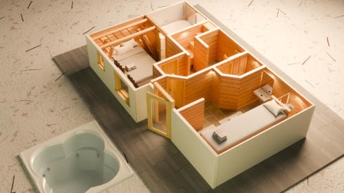 Saint-Marcel Ski Chalet | Cosy 4 bedroom chalet with hot tub (Chalet Velours)