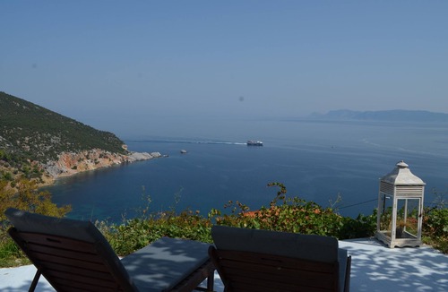 Skopelos Town Villa | Cozy Traditional Home with Magnificent Sea Views & Garden