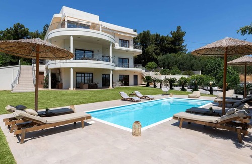 Asgourou Villa | Elegant Rhodes Villa | Villa Themis | 5 Bedrooms | Private Pool | Furnished.