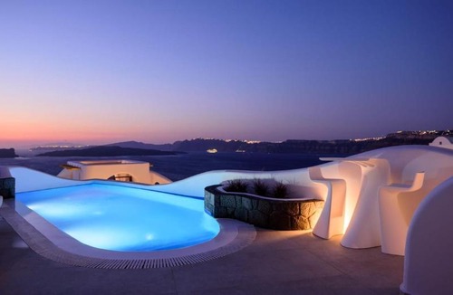 Akrotiri Villa | Exquisite Santorini Villa Villa Luna 3 Bedrooms Breathtaking Sea Views