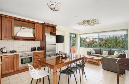 Xiro Chorio Villa | Family Villas Magic Media Resort with Private Heated Pool, Playground, Basketball & Game Room